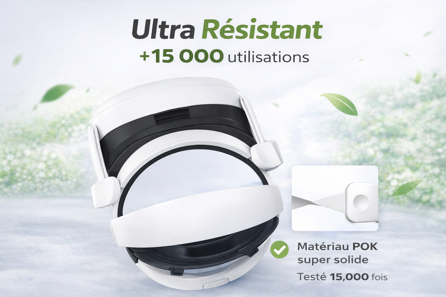 👉 Sangle Confort VR Meta Quest 3 / 3S – Bandeau Halo Réglable Ultra Ergonomique