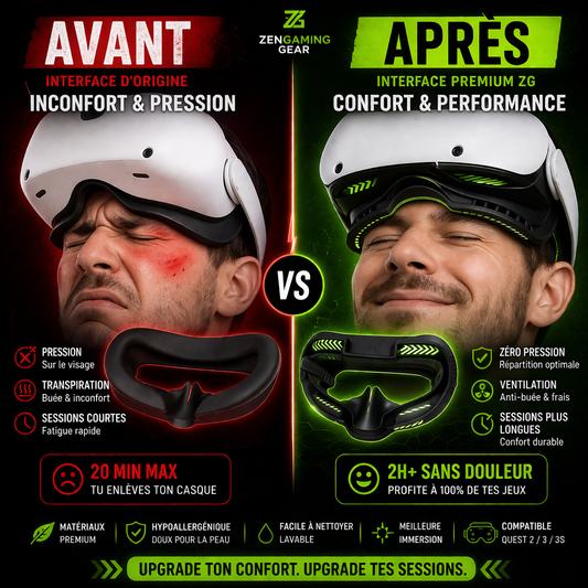 Cache Lumière VR + Support Confort – Anti Fuite & Protection Oculus Quest 2 / 3